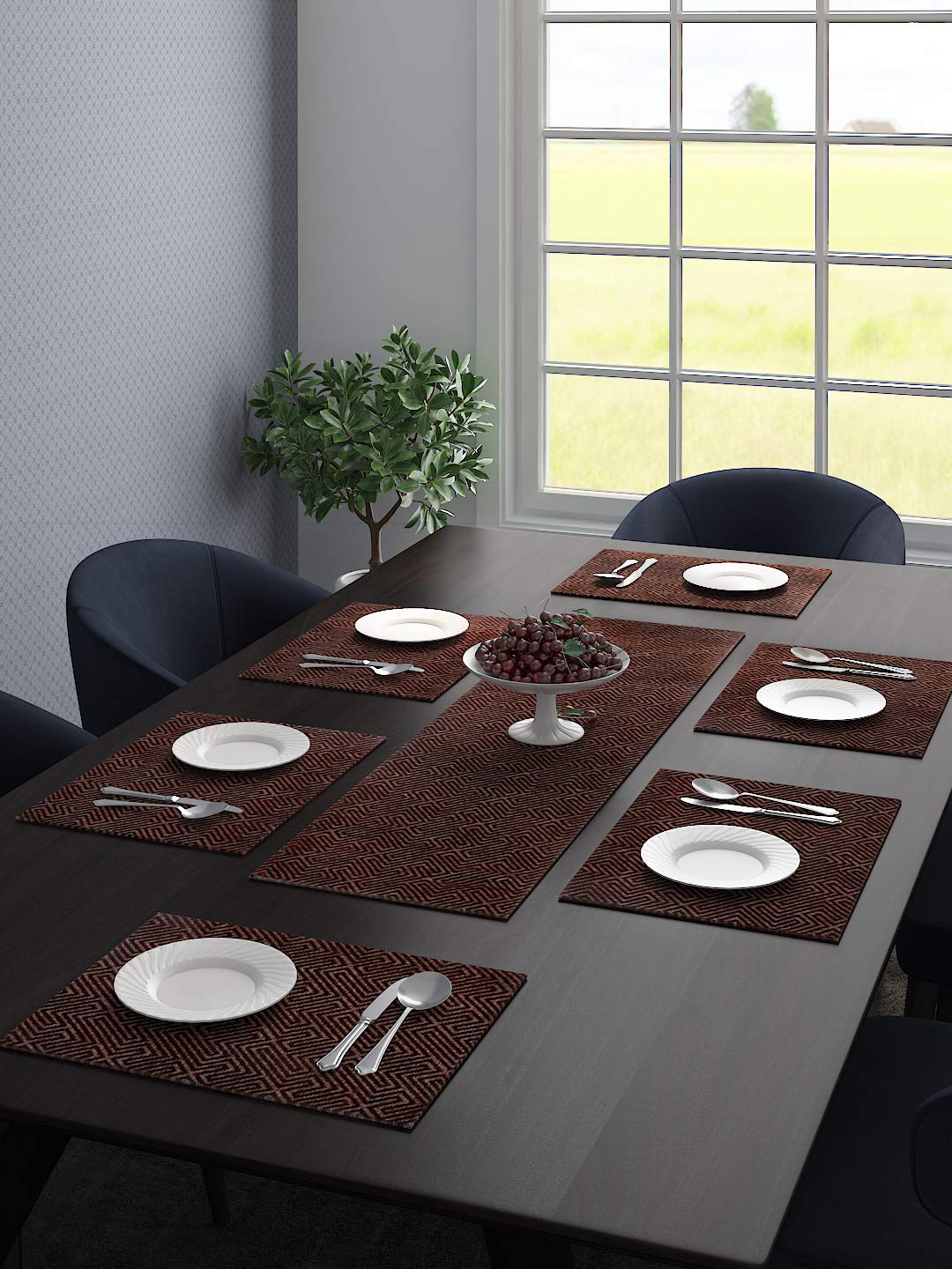 Unique Quality Viscose Dining Table & Kitchen Placemats | Set of 6 - Image 15