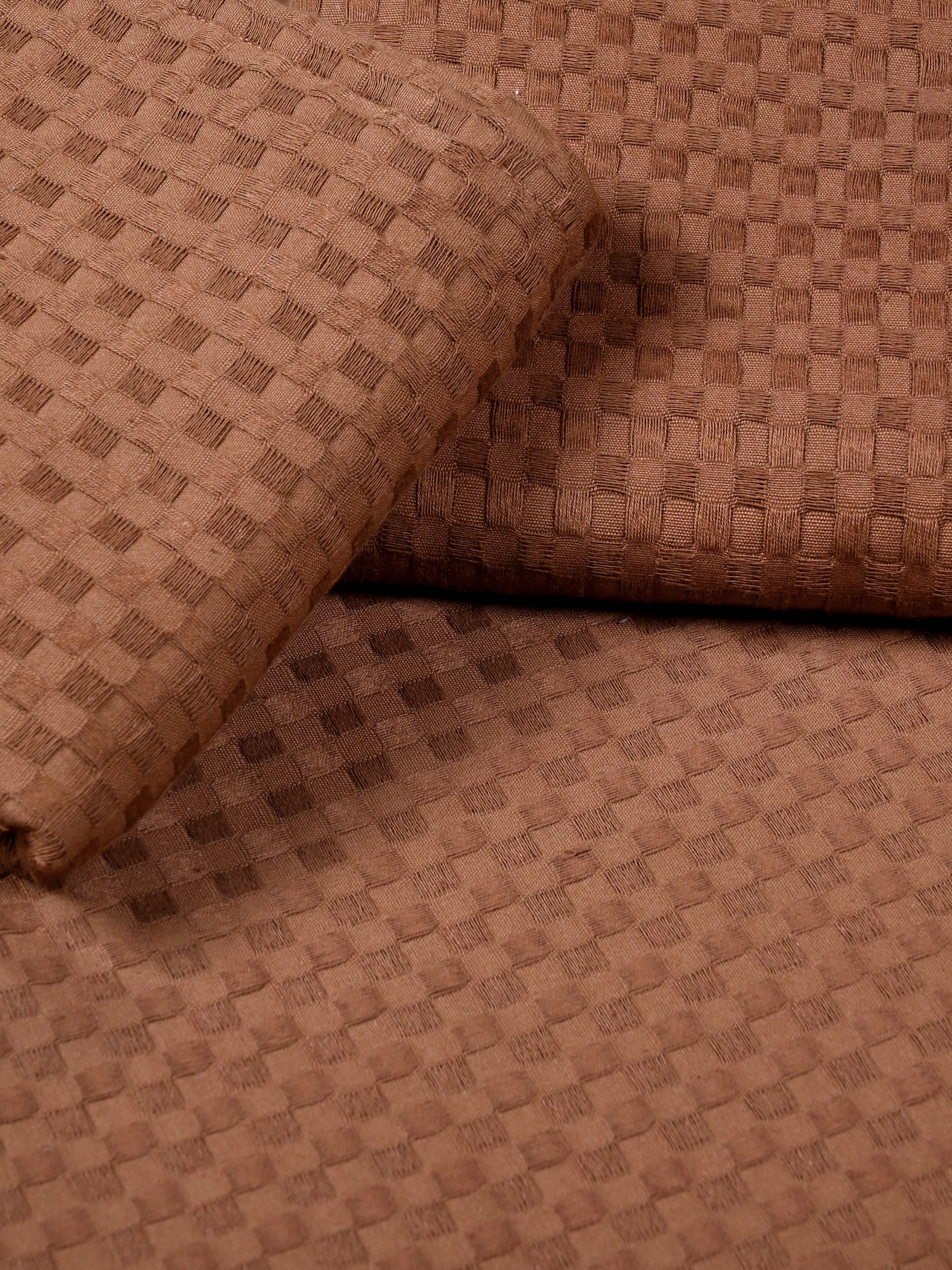 Waffle Weave Cotton Bed Cover with Pillow Covers - Image 7