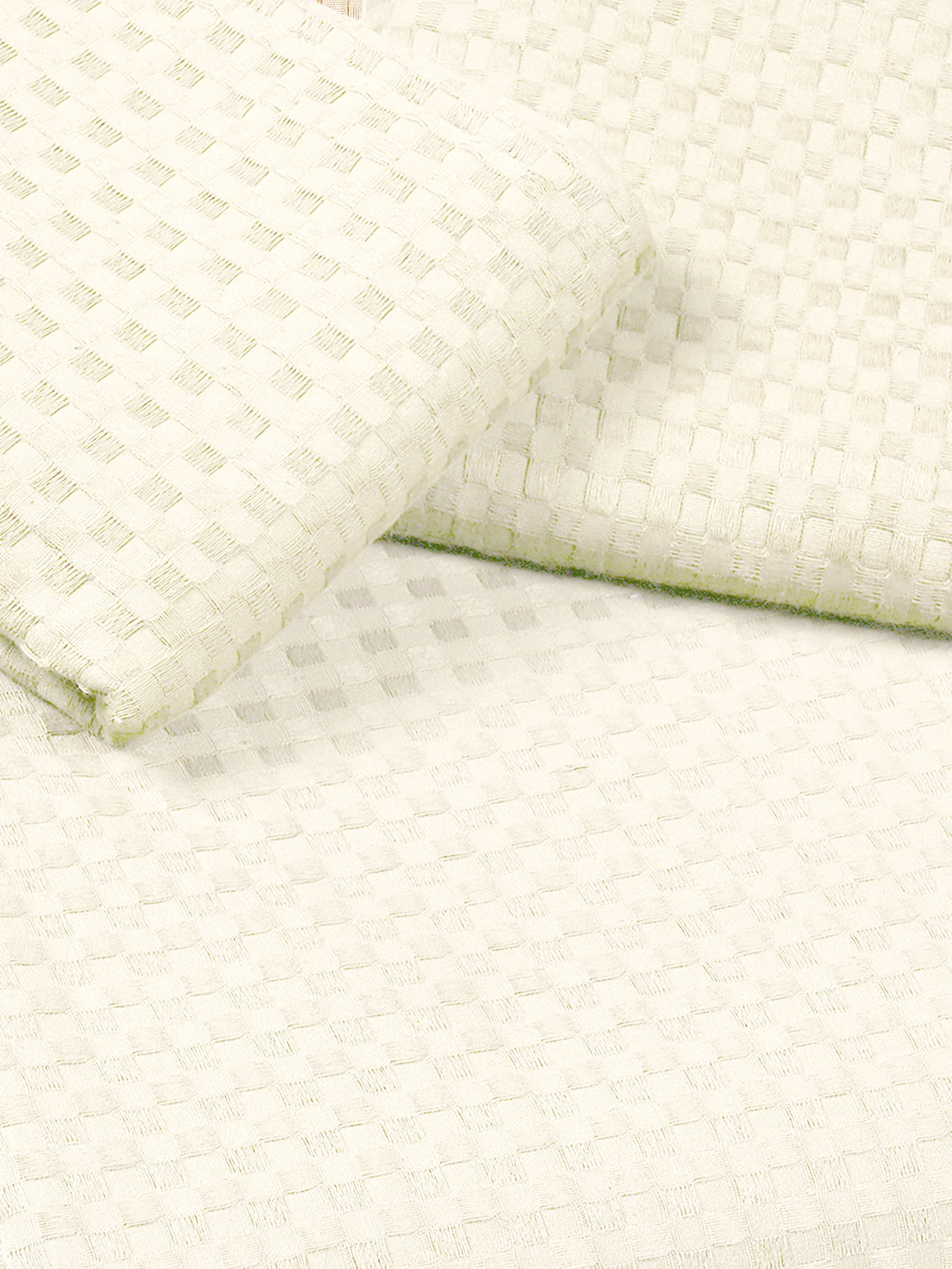 Waffle Weave Cotton Bed Cover with Pillow Covers - Image 38