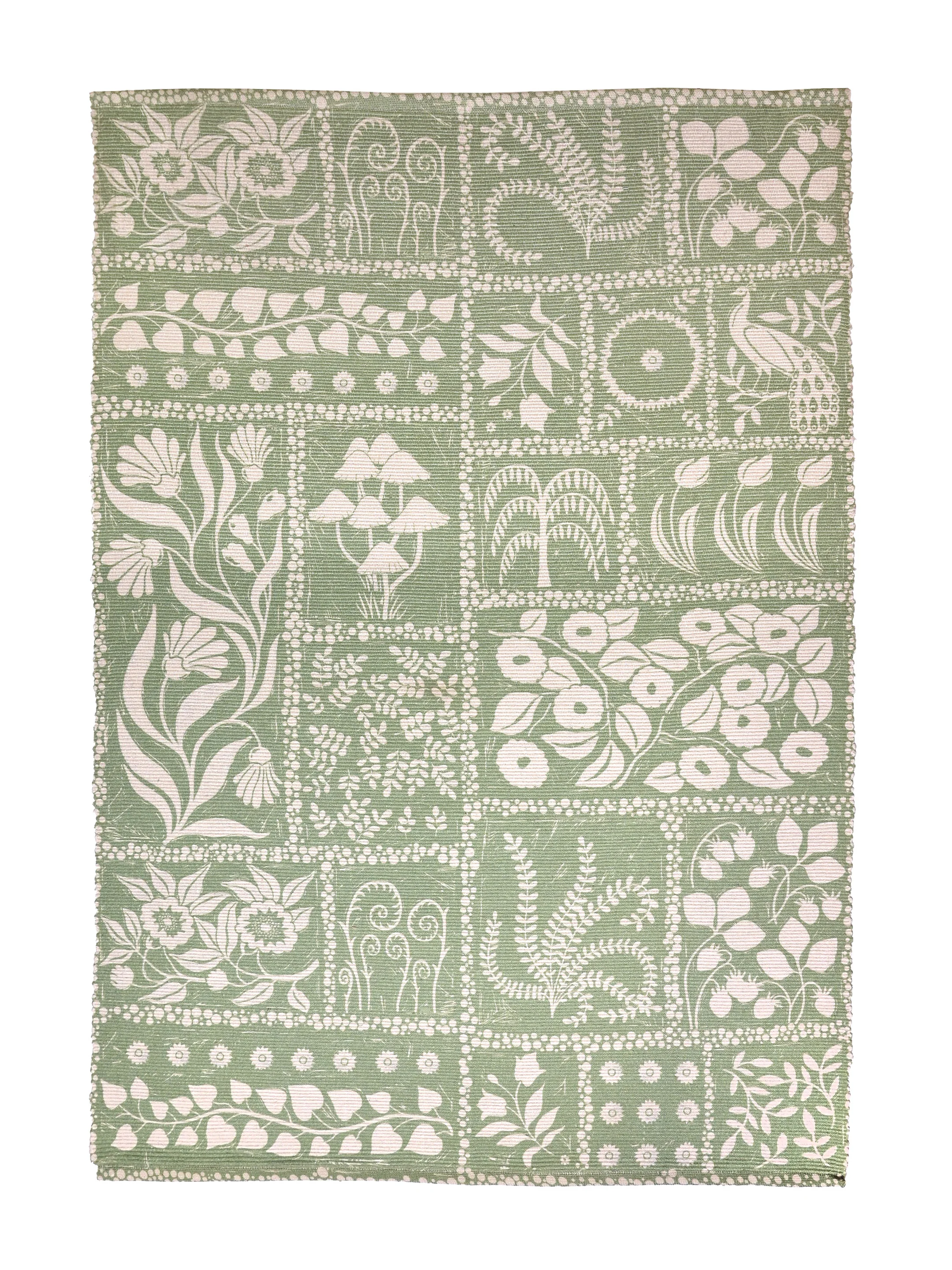 Walled Jungle Printed Rug – Artistic Nature-Inspired Soft Carpet - Image 2