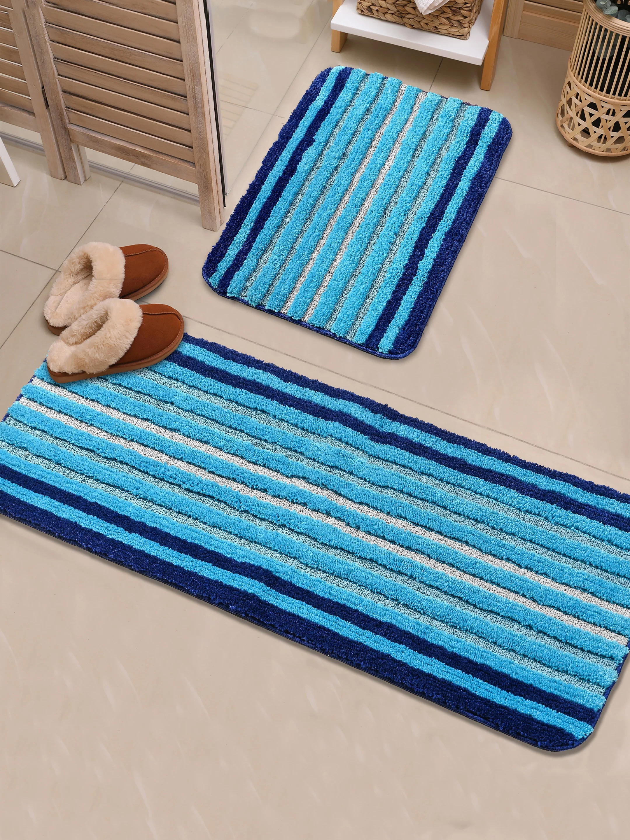 WOW Microfiber Bathmat Set | 40x58 & 40x100 cm | Anti-Slip & Quick Dry - Image 20
