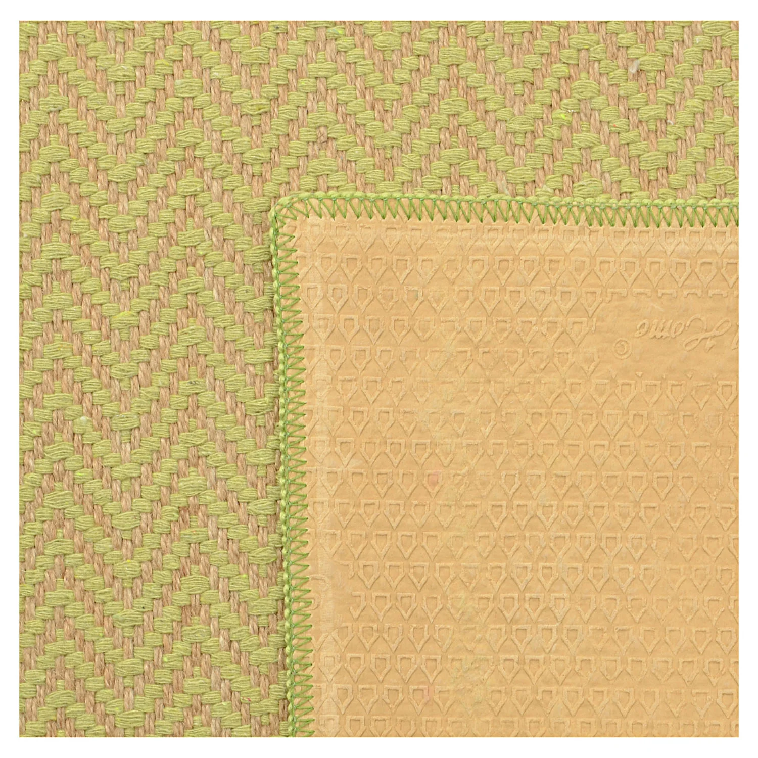 Zig Zag Jute Cotton Woven Carpet | Handwoven Pattern with Anti-Skid Base - Image 12