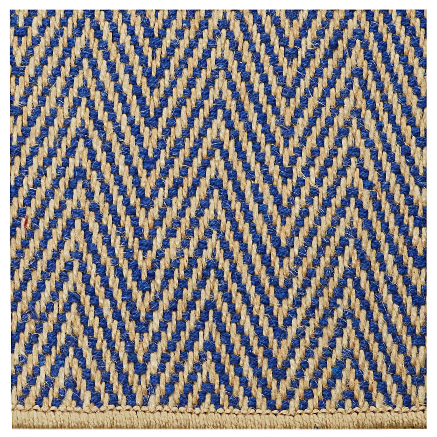 Zig Zag Jute Cotton Woven Carpet | Handwoven Pattern with Anti-Skid Base - Image 7